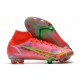 Nike Mercurial Superfly 8 Elite FG Cleats Bright Crimson Metallic Silver