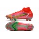 Nike Mercurial Superfly 8 Elite FG Cleats Bright Crimson Metallic Silver