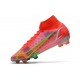 Nike Mercurial Superfly 8 Elite FG Cleats Bright Crimson Metallic Silver