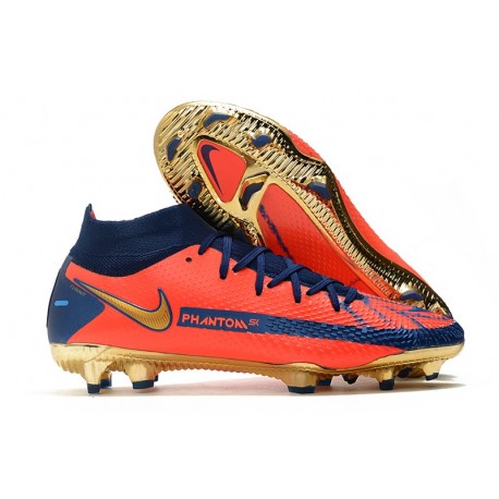 Nike Phantom GT Elite Dynamic Fit FG Boots Orange Blue Golden