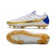 Nike Phantom GT Elite FG Cleat White Golden Blue