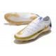 Nike Phantom GT Elite FG Cleat White Golden Blue