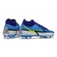 Nike Phantom Generative Texture II Elite DF FG Recharge - Sapphire Volt Grey Fog Blue Void