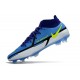 Nike Phantom Generative Texture II Elite DF FG Recharge - Sapphire Volt Grey Fog Blue Void