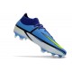 Nike Phantom Generative Texture II Elite DF FG Recharge - Sapphire Volt Grey Fog Blue Void