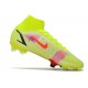 Cristiano Ronaldo Nike Mercurial Superfly 4 FG Soccer Boots Yellow Pink