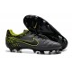 Nike Tiempo Legend V FG Kangaroo Leather Soccer Cleats Grey Black
