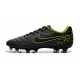 Nike Tiempo Legend V FG Kangaroo Leather Soccer Cleats Grey Black