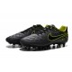 Nike Tiempo Legend V FG Kangaroo Leather Soccer Cleats Grey Black