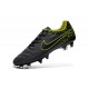 Nike Tiempo Legend V FG Kangaroo Leather Soccer Cleats Grey Black