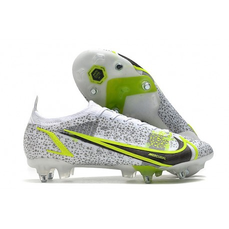 Nike Mercurial Vapor 14 Elite SG-Pro AC White Black Metallic Silver Volt