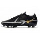 New Nike Phantom GT2 Elite FG Black Metallic Dark Grey Metallic Gold