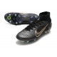 Nike Mercurial Superfly VIII Elite SG Shadow - Black Gold Silver