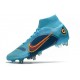 Nike Mercurial Superfly VIII Elite SG PRO Anti Clog Blueprint - Chlorine Blue Laser Orange Marina