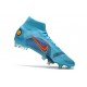 Nike Mercurial Superfly VIII Elite SG PRO Anti Clog Blueprint - Chlorine Blue Laser Orange Marina