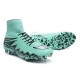 Nike Hypervenom Phantom II FG Firm Ground Soccer Cleats Green Silver Black