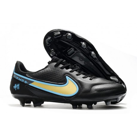 Nike Tiempo Legend IX Elite FG Boots Black Gold Blue