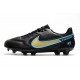 Nike Tiempo Legend IX Elite FG Boots Black Gold Blue