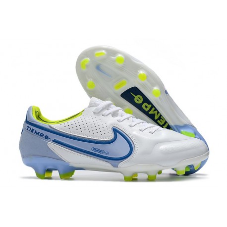 Nike Tiempo Legend IX Elite FG Boots White Blue