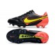 Nike Tiempo Legend IX Elite FG Boots Black Red Yellow