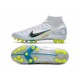 Nike Mercurial Superfly 8 Elite AG Grey Blackened Blue