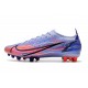 Nike Mercurial Vapor 14 Elite AG PRO Cleat Mbappe Light Thistle Silver
