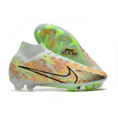 Nike Zoom Mercurial Superfly 9 Elite FG Barely Green Blue Orange