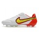 Nike Tiempo Legend IX Elite FG Motivation - White Volt Bright Crimson