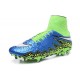 New Neymar Nike Hypervenom Phantom 2 FG Football Boots Blue Green White
