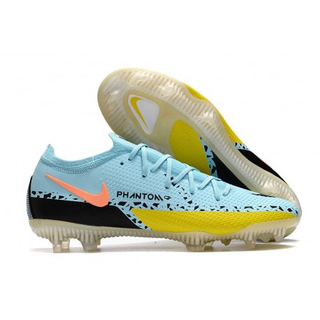 New Nike Phantom GT2 Elite FG Glacier Ice Black Yellow Strike