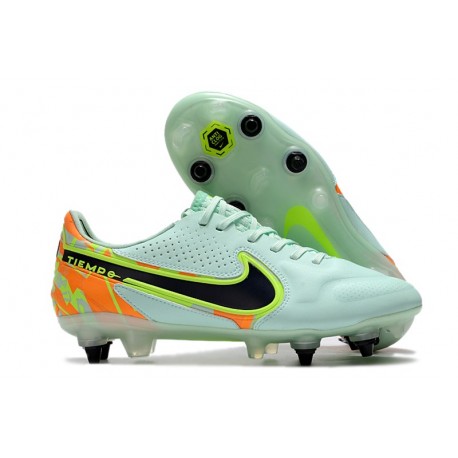 Nike Tiempo Legend IX Elite SG Anti-Clog Barely Green Blue Total Orange
