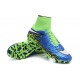 New Neymar Nike Hypervenom Phantom 2 FG Football Boots Blue Green White