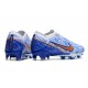 Nike Zoom Mercurial Vapor 15 Elite FG White Blue