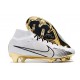 Nike Zoom Mercurial Superfly 9 Elite FG White Gold Black