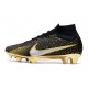 Nike Zoom Mercurial Superfly 9 Elite FG Black Gold Silver