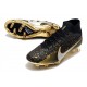 Nike Zoom Mercurial Superfly 9 Elite FG Black Gold Silver