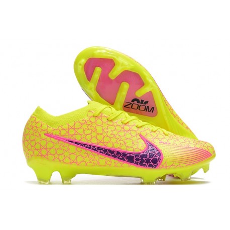 Nike Zoom Mercurial Vapor 15 Elite FG Yellow Pink