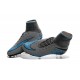 New Neymar Nike Hypervenom Phantom 2 FG Football Boots Grey Black Blue