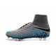 New Neymar Nike Hypervenom Phantom 2 FG Football Boots Grey Black Blue