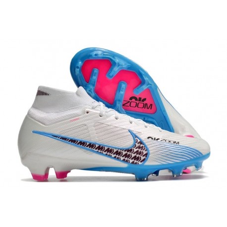 Nike Air Zoom Mercurial Superfly IX Elite FG White Blue Pink