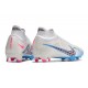 Nike Air Zoom Mercurial Superfly IX Elite FG White Blue Pink