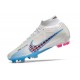 Nike Air Zoom Mercurial Superfly IX Elite FG White Blue Pink