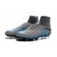 New Neymar Nike Hypervenom Phantom 2 FG Football Boots Grey Black Blue