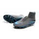 New Neymar Nike Hypervenom Phantom 2 FG Football Boots Grey Black Blue