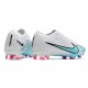 Nike Zoom Mercurial Vapor 15 Elite FG White Baltic Blue Pink Blast Indigo Haze