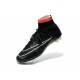 Nike Mercurial Superfly IV FG Mens Football Shoes Black White Red