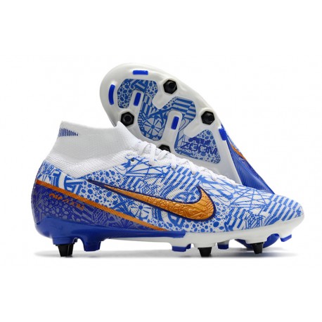 Nike Air Zoom Mercurial Superfly IX Elite SG White Blue