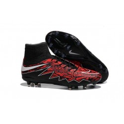 New Robert Lewandowski Nike Hypervenom Phantom 2 FG Football Boots Black Red
