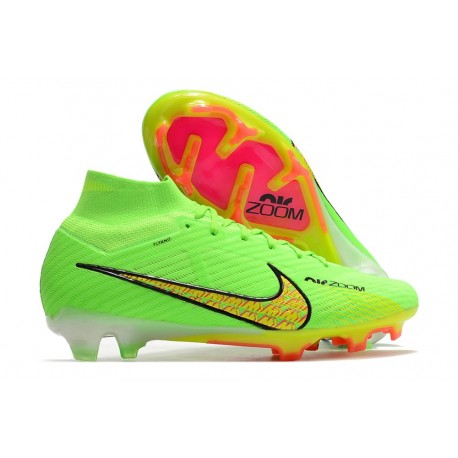 Nike Air Zoom Mercurial Superfly IX Elite FG Green Yellow
