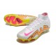 Nike Air Zoom Mercurial Superfly IX Elite FG White Yellow Pink